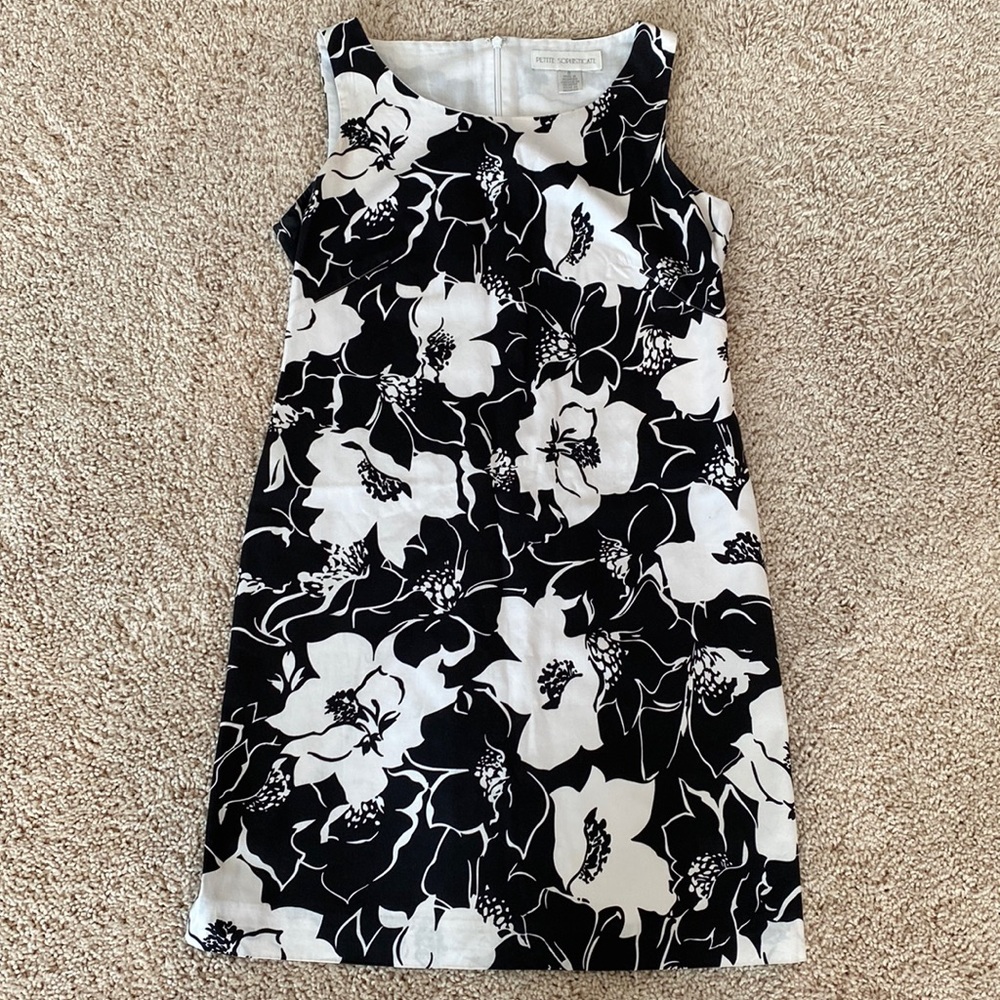 Black and White Floral Dress